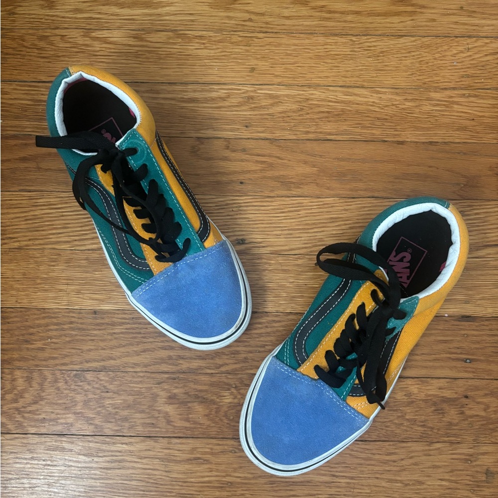 Multi-Colored Suede Vans - image 1